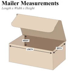 Partners Brand 12 1/8" x 9 1/4" x 6 1/2" Literature Mailers, 50/Bundle (ML1296K)* Corrugated Mailers