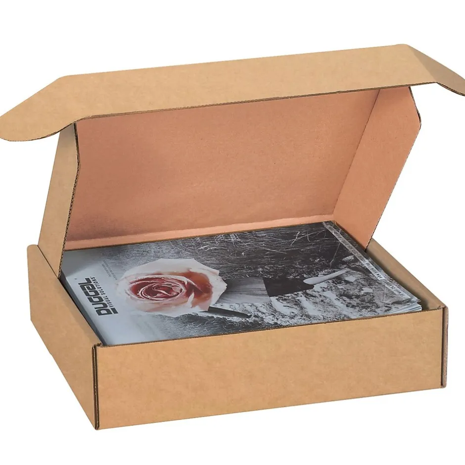 Partners Brand 12 1/8" x 9 1/4" x 3" Deluxe Literature Mailers, 50/Bundle (MFL1293K)* Corrugated Mailers