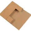 Partners Brand 7 1/2" x 5 1/2" x 2" Easy-Fold Mailers, 50/Bundle (M752BFK)* Corrugated Mailers