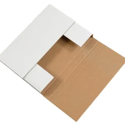 Partners Brand 7 1/2" x 5 1/2" x 2" Easy-Fold Mailers, 50/Bundle (M752BF)* Corrugated Mailers
