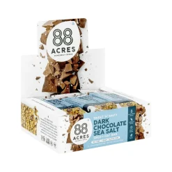 Snacks & Granola Bars<88 Acres Sweet 'N' Salty Gluten-Free Dark Chocolate/Sea Salt Seed and Oat Bar, 1.6 oz., 9 Bars/Box (310001)