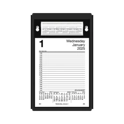 AT-A-GLANCE 2025 8" x 5" Daily Desk Pad Calendar Refill, White/Black (E458-50-25) Clearance