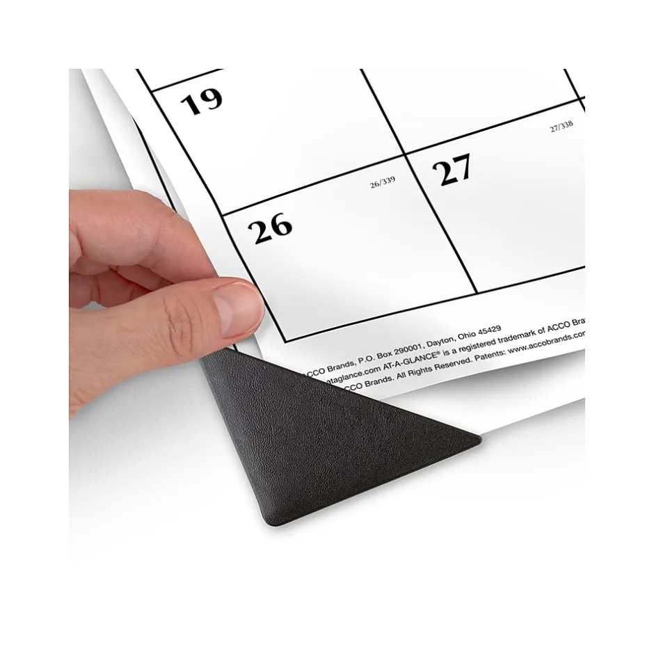 AT-A-GLANCE 2025 21.75" x 17" Monthly Desk Pad Calendar, White/Black (SK1170-00-25) Clearance