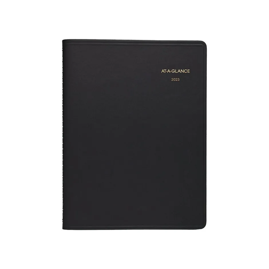 AT-A-GLANCE 2023-2024 9" x 11" Monthly Planner, Black (70-260-05-23) New