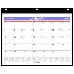 AT-A-GLANCE 2025 11" x 8" Monthly Wet-Erase Desk or Wall Calendar with Jacket, Multicolor (SK8-00-25) New