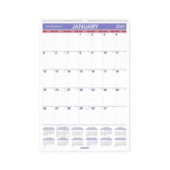 AT-A-GLANCE 2025 15.5" x 22.75" Monthly Wet-Erasable Wall Calendar (PMLM03-28-25) Hot
