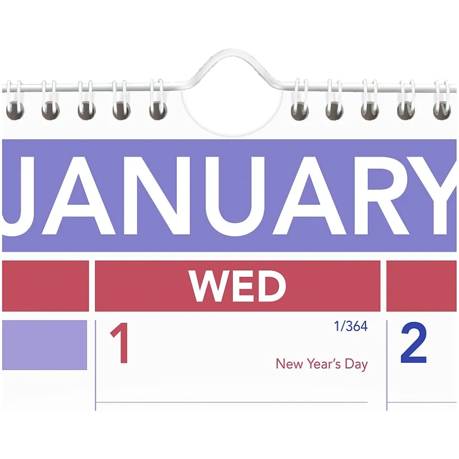 AT-A-GLANCE 2025 22" x 29" Two-Month Wall Calendar, White/Purple (PM9-28-25) New