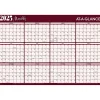 AT-A-GLANCE 2025 48" x 32" Yearly Dry Erase Wall Calendar, Reversible, Red/Blue (A152-25) Best