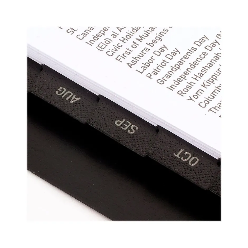 AT-A-GLANCE 2024-2025 Contemporary 9" x 11" Academic Monthly Planner, Faux Leather Cover, Black (70-074X-05-25) Discount