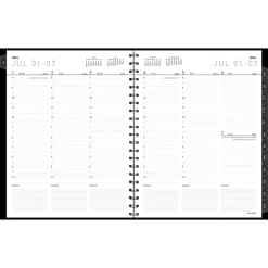 AT-A-GLANCE 2024-2025 Contemporary 8.25" x 11" Academic Weekly & Monthly Planner, Faux Leather Cover, Black (70-957X-05-25) Sale