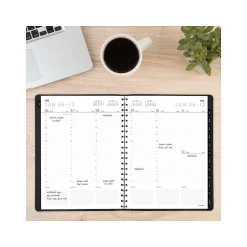 AT-A-GLANCE 2025 Contemporary 8.25" x 11" Weekly & Monthly Planner, Faux Leather Cover, Charcoal (70-950X-45-25) Best