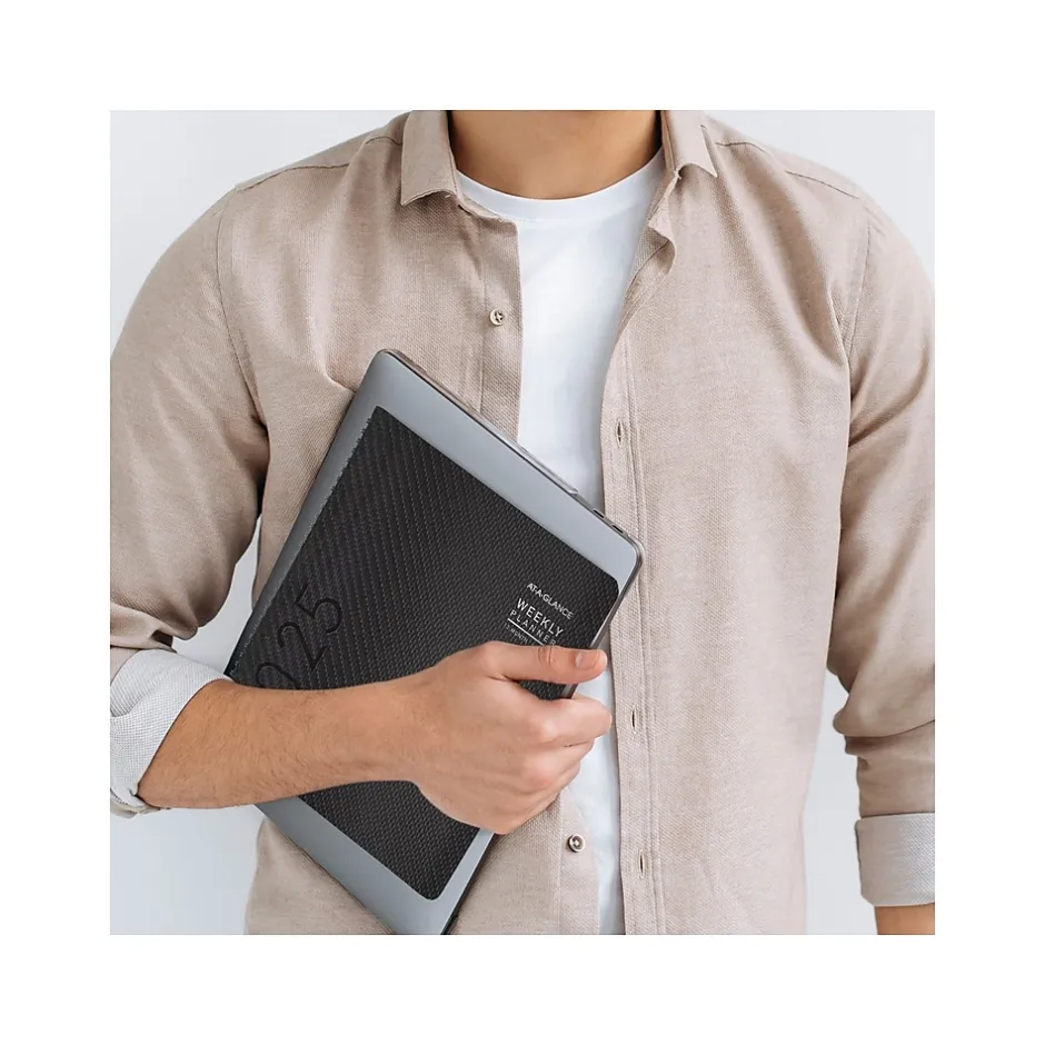 AT-A-GLANCE 2025 Contemporary 9" x 11" Monthly Planner, Faux Leather Cover, Charcoal (70-260X-45-25) Online