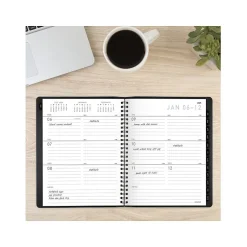 AT-A-GLANCE 2025 Contemporary 7" x 8.75" Weekly & Monthly Planner, Faux Leather Cover, Black (70-545X-05-25) Outlet