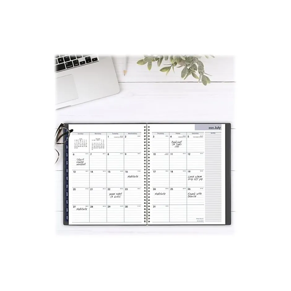 AT-A-GLANCE 2024-2025 DayMinder 8.5" x 11" Academic Weekly & Monthly Planner, Poly, Charcoal (AYC520-45-25) Discount