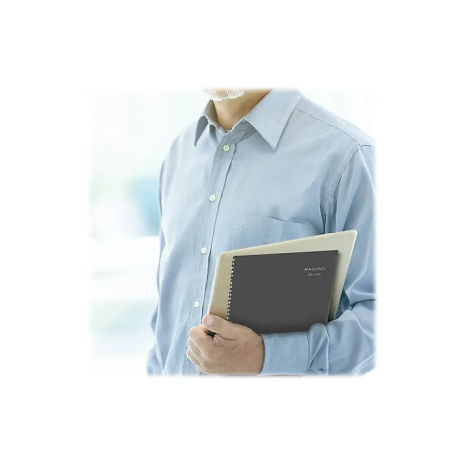 AT-A-GLANCE 2024-2025 DayMinder 8.5" x 11" Academic Weekly & Monthly Planner, Poly, Charcoal (AYC520-45-25) Discount