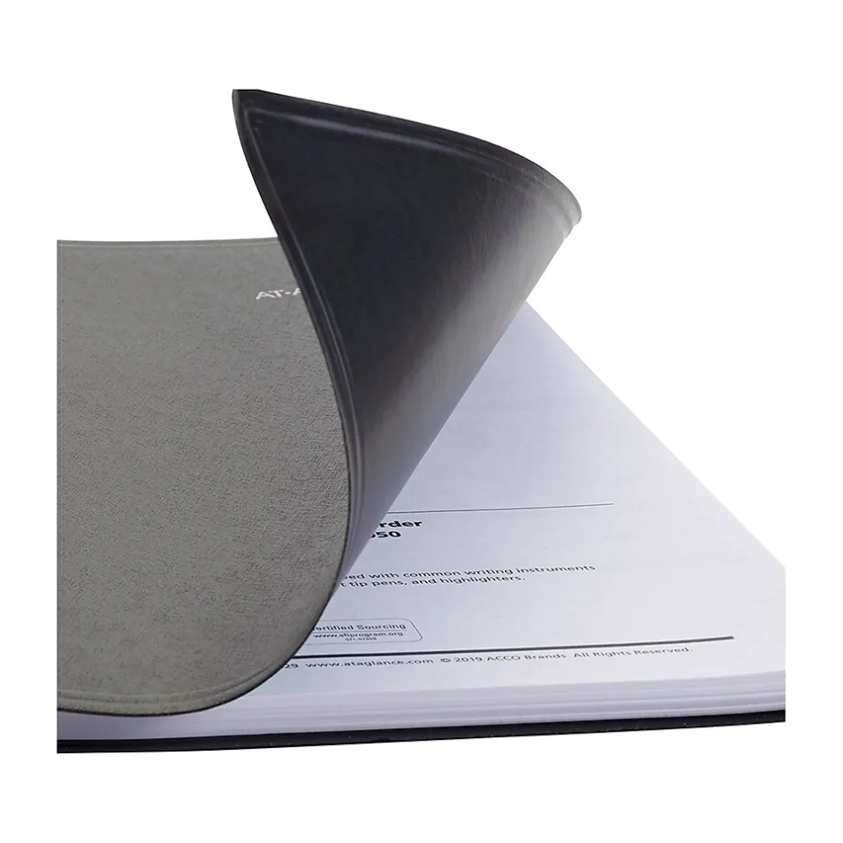 AT-A-GLANCE 2025 DayMinder 8" x 11" Weekly Appointment Book, Faux Leather Cover, Black (G520-00-25) Hot