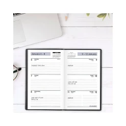 AT-A-GLANCE 2025 DayMinder 3.5" x 6" Weekly Planner, Poly Cover, Black (SK48-00-25) Discount