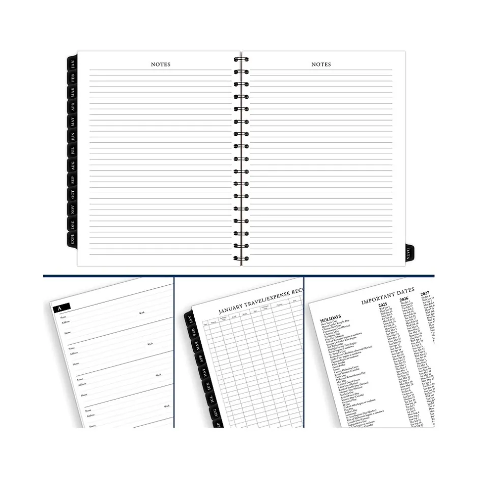 AT-A-GLANCE 2025 Executive 8.75" x 6.5" Weekly & Monthly Appointment Book Refill, White/Black (70-908-10-25) Best