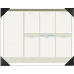 AT-A-GLANCE 2025 Executive 21.75" x 17" Monthly Desk Pad Calendar, Green/White (HT1500-25) New