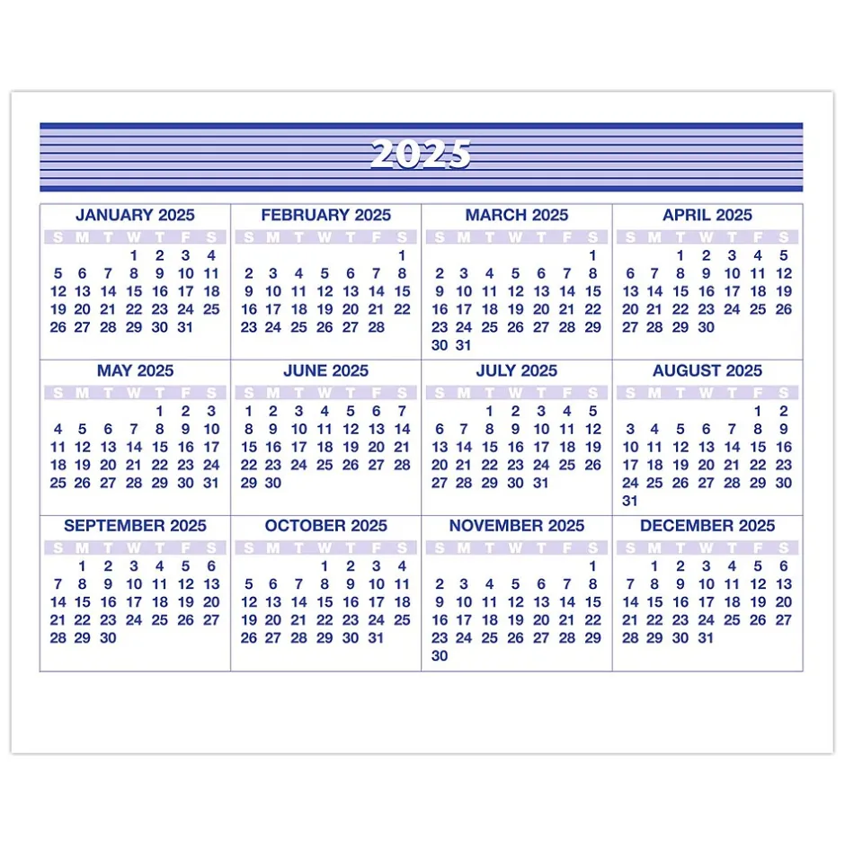 AT-A-GLANCE 2025 Flip-A-Week 7" x 5.5" Weekly Desk Calendar Refill, White/Blue (SW705X-50-25) Sale
