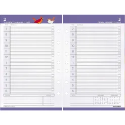 AT-A-GLANCE 2025 Kathy Davis 8.5" x 5.5" Daily & Monthly Planner Refill, Multicolor (KD81-125-25) Clearance