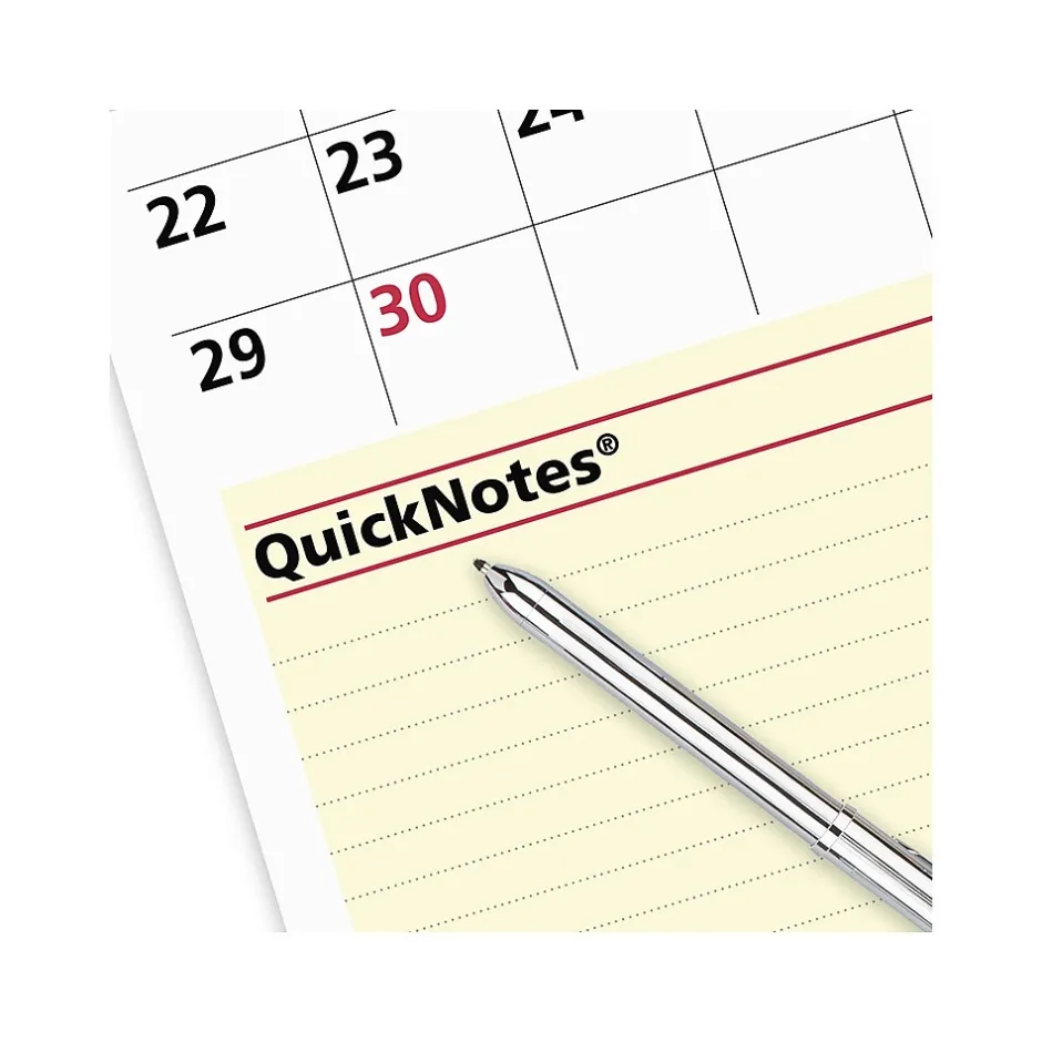 AT-A-GLANCE 2025 QuickNotes 16" x 12" Yearly/Monthly Wet-Erase Wall Calendar, Reversible (PM550B-28-25) Clearance
