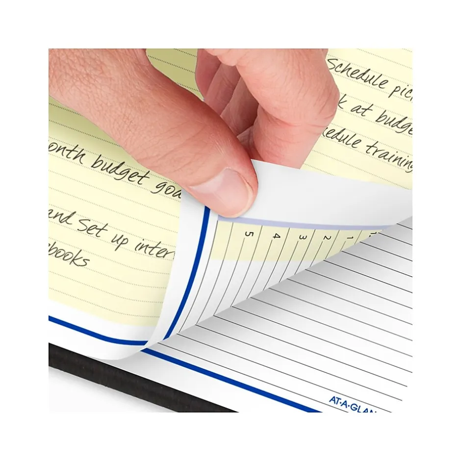 AT-A-GLANCE 2025 QuickNotes 8" x 10" Weekly & Monthly Appointment Book, Faux Leather Cover, Black (76-01-05-25) Discount