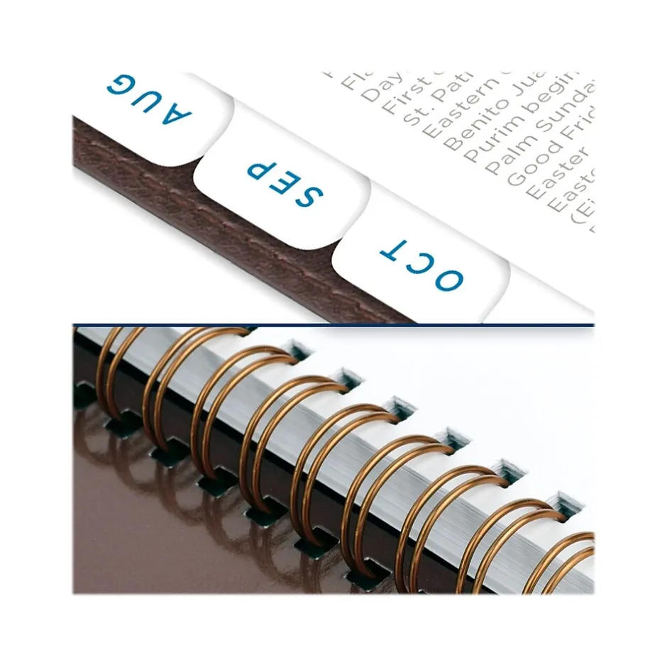 AT-A-GLANCE 2024-2025 Signature 5.5" x 8.5" Academic Weekly & Monthly Planner, Faux Leather Cover, Brown (YP200A-09-25) Hot