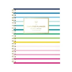 AT-A-GLANCE 2024-2025 Simplified by Emily Ley Happy Stripe 8.5" x 11" Academic Weekly & Monthly Planner, Poly Cover Discount