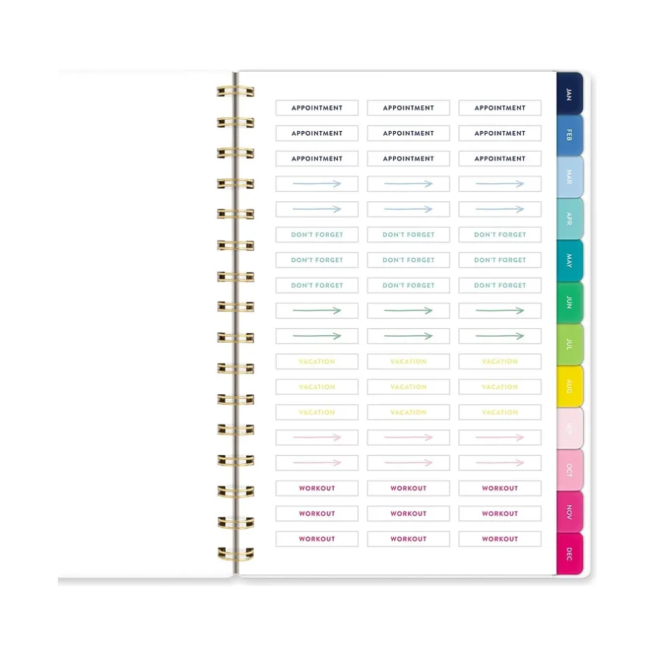 AT-A-GLANCE 2025 Simplified by Emily Ley Greenbriar Floral 5.5" x 8.5" Weekly & Monthly Planner, Poly Cover, Multicolor Best