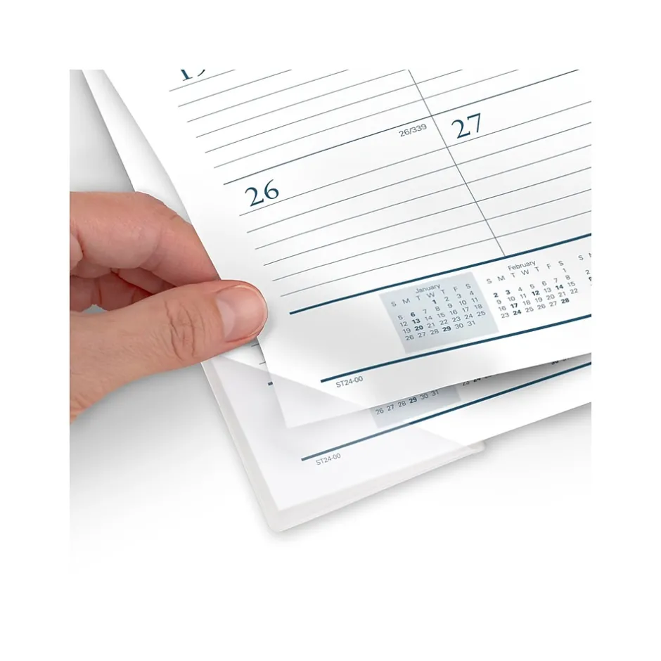 AT-A-GLANCE 2025 Success 21.75" x 17" Monthly Desk Pad Calendar, White/Blue (ST24-00-25) Clearance