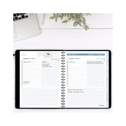 AT-A-GLANCE 2025 The Action Planner 6.5" x 8.75" Daily Appointment Book, Faux Leather Cover, Black (70-EP03-05-25) Best