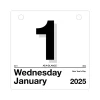 AT-A-GLANCE 2025 Today Is 6" x 6" Daily Calendar Refill, White/Black (K1-50-25) Outlet
