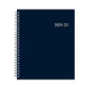Blue Sky 2024-2025 7" x 9" Academic Weekly & Monthly Planner, Plastic Cover, Solid Navy (148675-A25) Discount