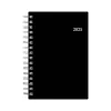 Blue Sky 2025 5" x 8" Daily & Monthly Planner, Plastic Cover, Solid Black (148362) Discount