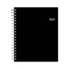 Blue Sky 2025 8.5" x 11" Daily & Monthly Planner, Plastic Cover, Black (150852) Clearance