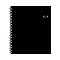 Blue Sky 2025 8" x 10" Monthly Planner, Plastic Cover, Black (150853) Best