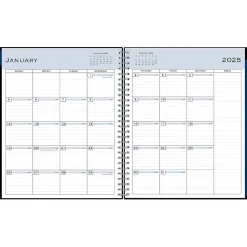 Blue Sky 2025 8" x 10" Monthly Planner, Plastic Cover, Black (150844) New