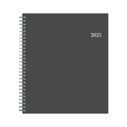 Blue Sky 2025 8" x 10" Monthly Planner, Plastic Cover, Charcoal Gray (100011-25) Discount