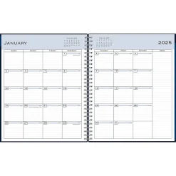 Blue Sky 2025 8" x 10" Monthly Planner, Plastic Cover, Navy Blue (148660-25) Discount