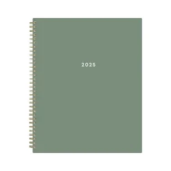 Blue Sky 2025 8.5" x 11" Weekly & Monthly Planner, Plastic Cover, Linden Green (148236) Best