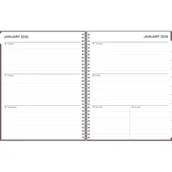 Blue Sky 2025 8.5" x 11" Weekly & Monthly Planner, Plastic Cover, Purple (150539) New