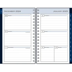 Blue Sky 2025 3.63" x 6.13" Weekly & Monthly Planner, Plastic Cover, Navy Blue (148395) Outlet