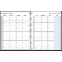 Blue Sky 2025 8.5" x 11" Weekly & Monthly Appointment Book, Plastic Cover, Black (150849) Hot
