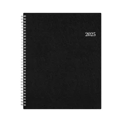 Blue Sky 2025 8.5" x 11" Weekly & Monthly Appointment Book, Plastic Cover, Black (150848) Best