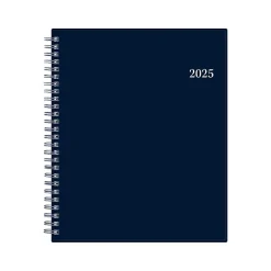 Blue Sky 2025 7" x 9" Weekly & Monthly Appointment Book, Plastic Cover, Navy (150847) Discount