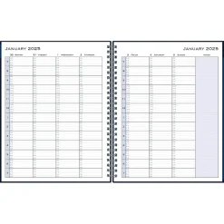 Blue Sky 2025 7" x 9" Weekly & Monthly Appointment Book, Plastic Cover, Navy (150847) Discount