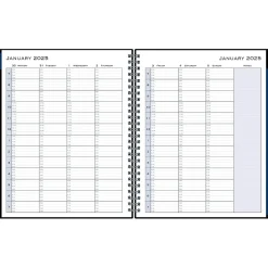 Blue Sky 2025 7" x 9" Weekly & Monthly Appointment Book, Plastic Cover, Black (150846) Discount