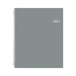 Blue Sky 2025 8.5" x 11" Weekly & Monthly Planner, Plastic Cover, Slate Gray (152195) Hot