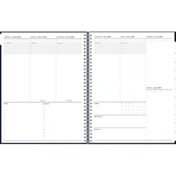 Blue Sky 2025 8.5" x 11" Weekly & Monthly Planner, Plastic Cover, Navy (147971)